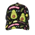 thumbnail image 3 of Disketp Avocado Work Out Print Trucker Hat Men Women - Mesh Baseball SnapBack Cap, 3 of 7