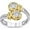 Silver Gold, variant on Stainless Steel Braided Knot Wedding Engagement Promise Statement Ring