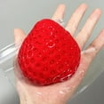 thumbnail image 6 of 1/3pcs Strawberry Squishy, Large Soft Round Stress Ball 6cm, Squeeze Toys Stress Relieving Strawberry Fidget for Anxiety& Relaxation, Perfect Desk Accessory for Adults Birthday Decorations, 6 of 9