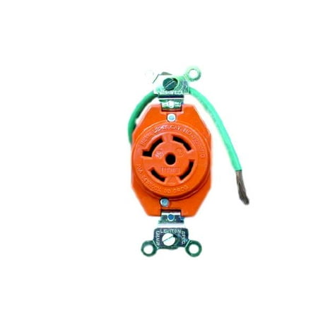 Leviton L23-20 Isolated Ground Twist Locking Receptacle Outlet Turn Lock NEMA L23-20R 20A 347/600V 3ØY 2530-IG