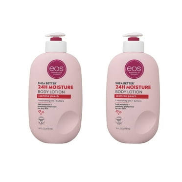 2 pack of EOS Shea Better Body Lotion, Jasmine Peach 16 Ounce