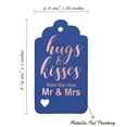 thumbnail image 5 of Inkdotpot Pack Of 100 Hugs And Kisses From The New Wedding Favor Paper Tags Craft Real Rose Gold Foil Hang Tags, 5 of 6