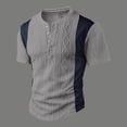 thumbnail image 3 of ’s Summer Knit Patchwork Short Sleeve T Shirt For Everyday Comfort And Style, 3 of 4