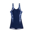 thumbnail image 6 of One Piece Bathing Suit, Womens Bathing Suits, Swim Dress Women, Athletic Swimsuit for Women Boyleg One Piece Competitive Bathing Suit Sleeveless Full Coverage Modest Sporty Swimwear, Royal Blue XL, 6 of 9