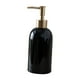 thumbnail image 5 of Botella portátil con bomba de líquido de mano de 420 ml, repuesto para jabón de cerámica para ducha de baño. Negro, 5 of 9