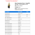 thumbnail image 2 of Water Temperature Sensor - Compatible with 2007 - 2013 Porsche 911 997 2008 2009 2010 2011 2012, 2 of 2