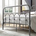 thumbnail image 4 of Hodedah Complete Metal Full-Size Bed with Headboard-Footboard in Charcoal, 4 of 4