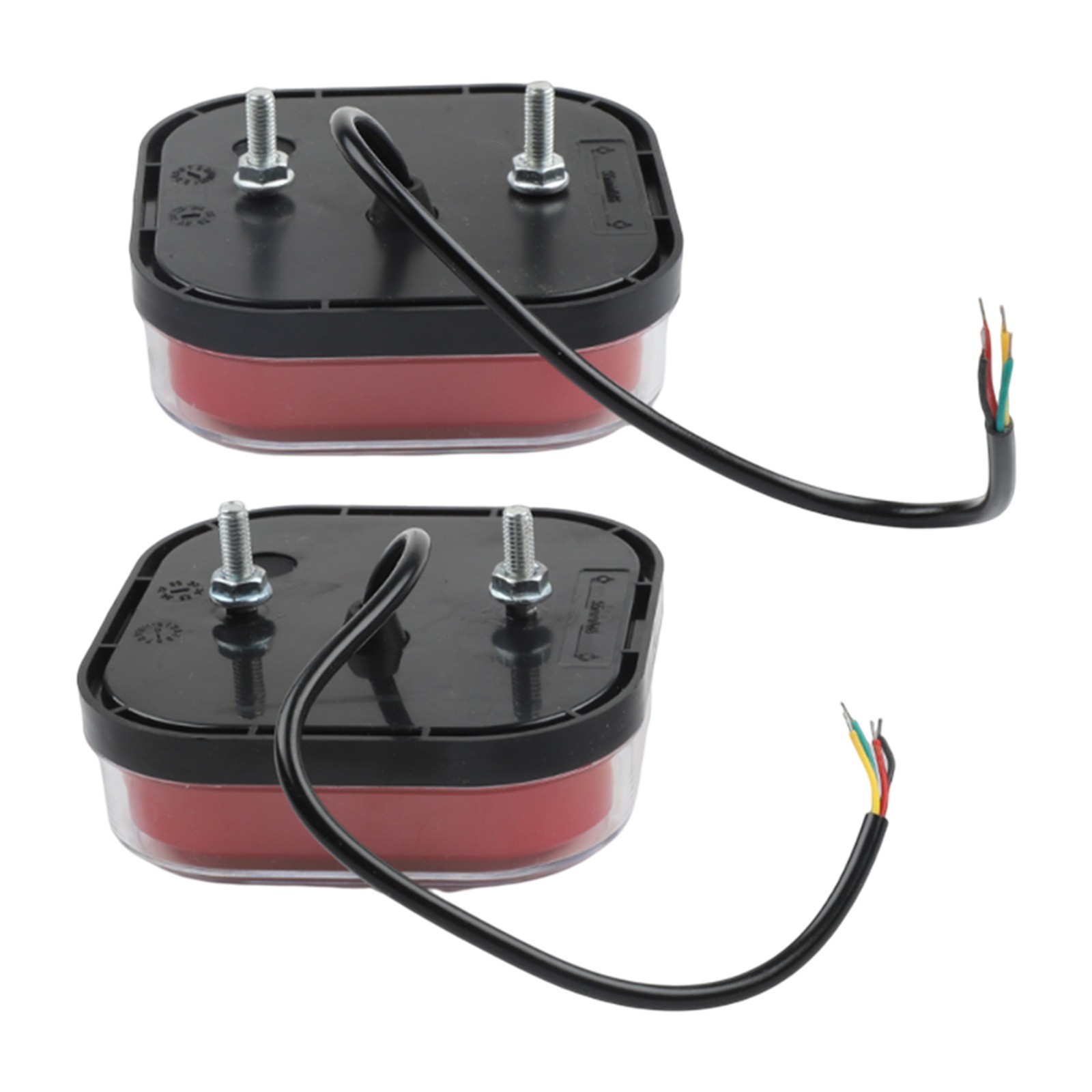 12/24V 3 Colors Square Led Trailer Taillight License Plate Light Car Trailer Taillight Auto Accessories