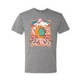 thumbnail image 2 of Wild Bobby Sun and Moon Groovy Vintage Daisy Flowers Stars Vintage Men Premium Tri Blend Tee, Premium Heather, Large, 2 of 6