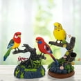 thumbnail image 5 of ZMKIAG Interactive Voice Controlled Electronic Bird Toy, Realistic Parrot Toy, Talking Parrot with Recording & Playback Function for Children Perfect Festival Birthday Gifts, 5 of 9