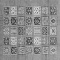 thumbnail image 1 of Ahgly Company Indoor Square Abstract Gray Modern Area Rugs, 5' Square, 1 of 4