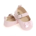 thumbnail image 5 of Yoyauz Baby Girl Mary Jane Shoes Anti Slip Rubber Sole Ballet Slippers Princess Dress Wedding Shoes Newborn Kids Shoes Toddler Shoes（0-12 Month）, 5 of 6