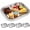 Oval, variant on XIMEI 4-Pack Large Rectangle Silver Serving Trays, 15.4"x9.3" Stainless Steel Mirror Platters for Party/Wedding/Buffet/Dessert/Appetizer/Catering