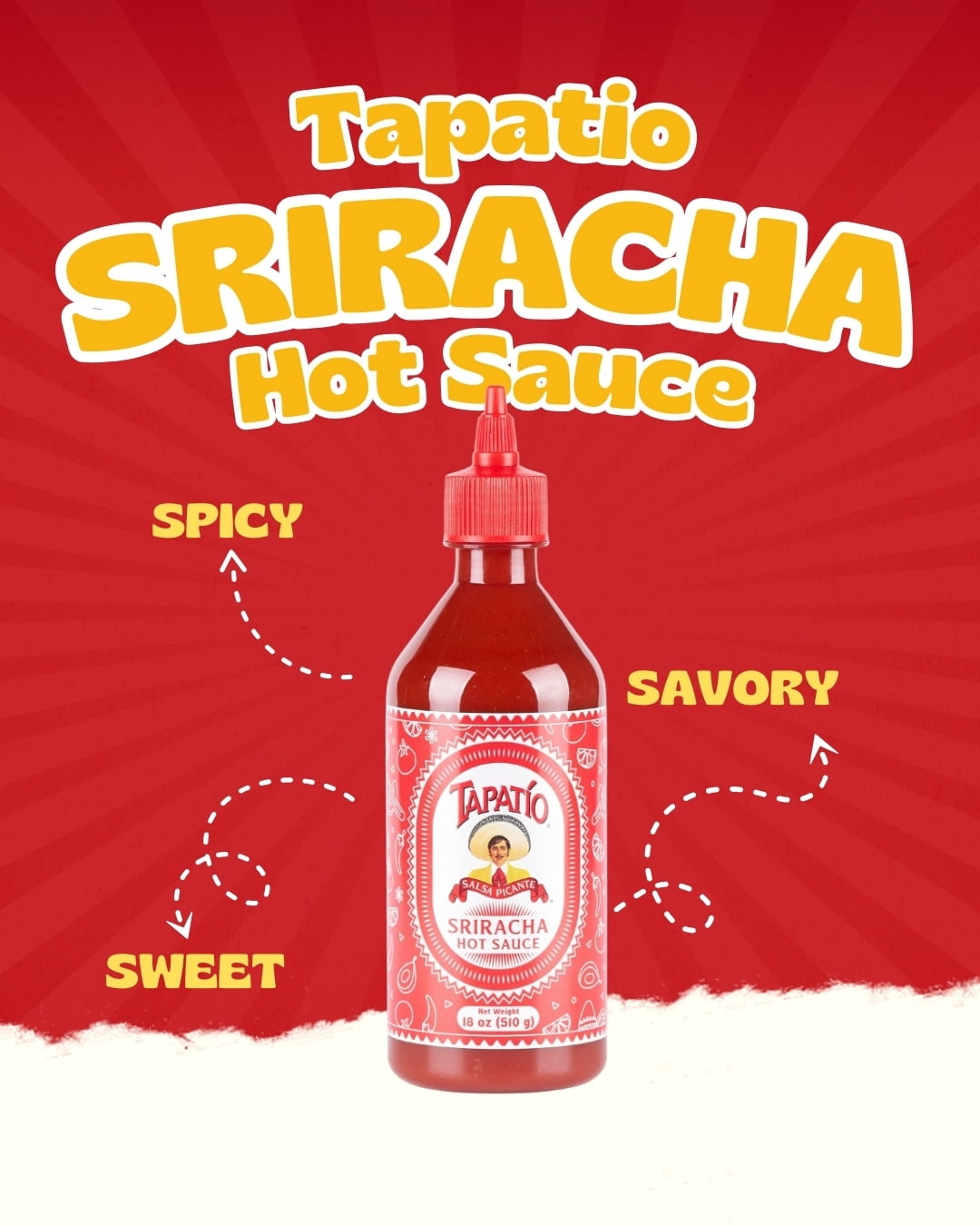 Tapatio Sriracha Hot Sauce 18 oz