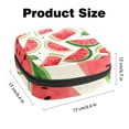 thumbnail image 3 of Watermelon Sanitary Napkin Storage Bag, Menstrual Pad Bag Portable Nylon Oxford Cloth Menstrual Cup Pouch with Zipper for Teen Girls Women Ladies, 3 of 6