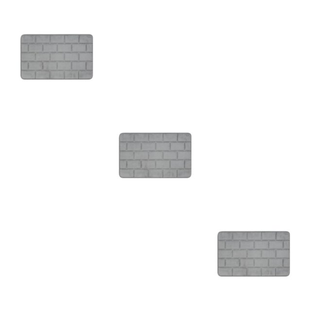Maytalsory Quick-drying Bathroom Rugs Exquisite Crafted For Easy Cleaning Toilet Rugs Bath Mat Carpets Grey 3PCS
