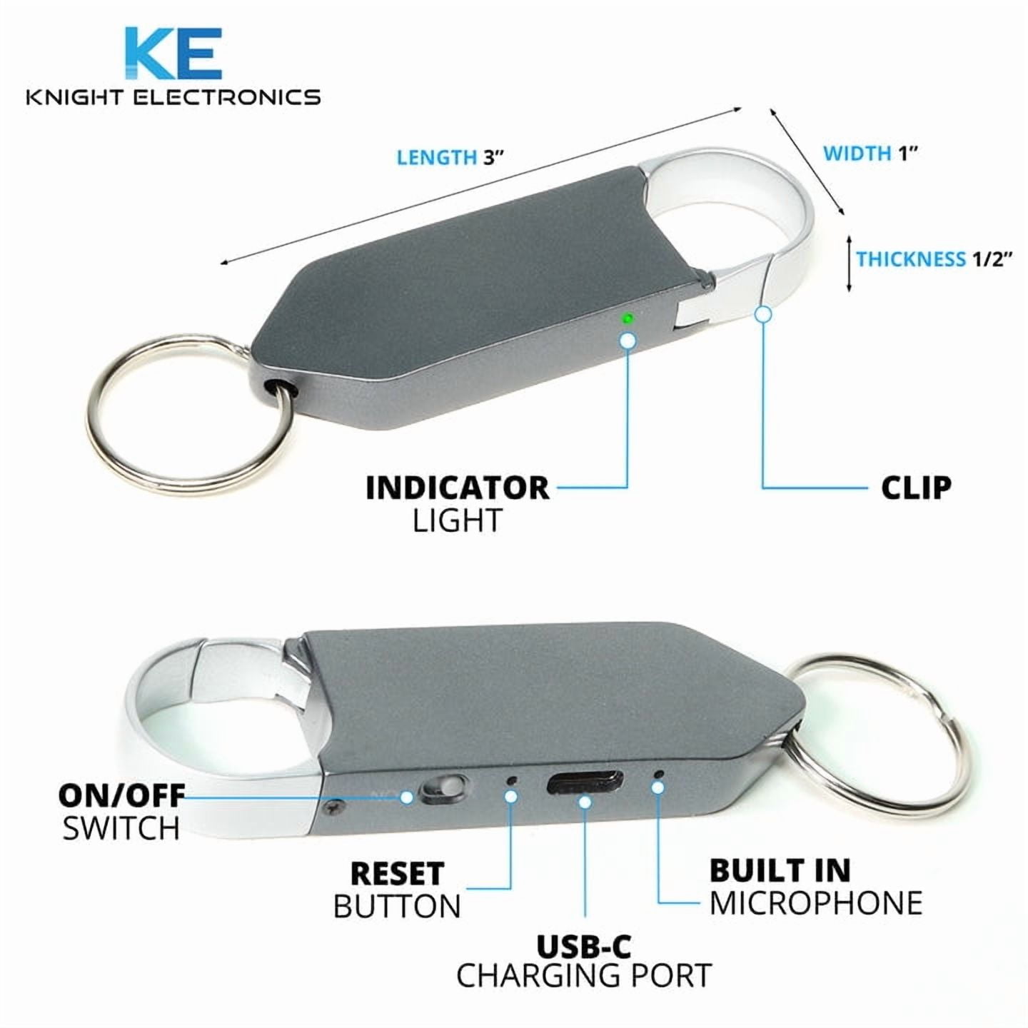 COBRA 128GB Voice Activated Recorder with MASSIVE Storage (1600 Hours). Keychain Voice Recorder With Playback & Audio Recorder for Work, Meetings, & School! Grabadora de Voz, Audio Recording Devices