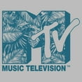 thumbnail image 2 of Men's MTV Tropical Leaves Logo  Graphic T-Shirt, 2 of 5