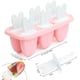 thumbnail image 2 of Molde para helado, molde para mini helados, paletas, molde para paletas de helado, sorbetes, moldes reutilizables para hacer helados, moldes Magnum para hacer sorbetes de yogur (rosa), 2 of 5