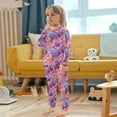 thumbnail image 5 of Boys Pajamas Girls Pajama Butterflies and Flowers Cute Comfortable Cotton Two-piece Pajama Set, 5 of 7