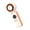 Orangewhite, variant on Tibvox High Speed Handheld Fan with Digital Display for Outdoor, Office, Makeup