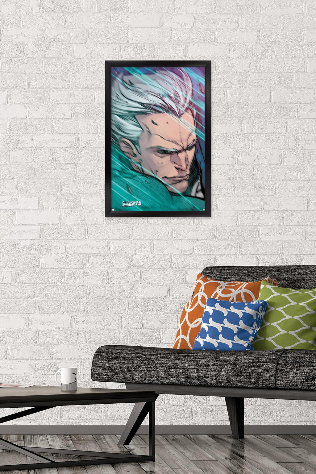 Marvel Comics - Quicksilver - Ultimate Comics Ultimates #29 Wall Poster, 14.725" x 22.375", Framed