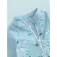 thumbnail image 6 of Musuos Baby Boy Swimwear Set, 0-3Years Whale Print Long Sleeve Rash Guard Swimsuit + Sun Hat Toddler Bathing Suit Outfit, 6 of 9