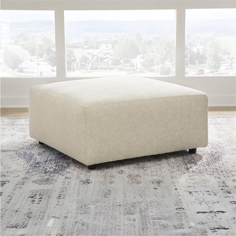 Signature Design by Ashley Edenfield Beige Oversized Accent Ottoman