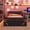 Black+Red, variant on CZBZ Queen Size Upholstered Gaming Bed with Side-Lift Hydraulic Storage System, Cyberpunk Style Platform Bed with Futuristic Pattern for Gamers, 660LBS Capacity, No Box Spring Needed, Easy Assembly