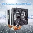 thumbnail image 1 of Enfriador De Cpu SNOWMAN 6 Heat Pipe Cooling CPU Cooler Fan 4 pines PWM Radiador silencioso (2 ventiladores), 1 of 7