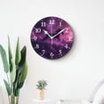 thumbnail image 4 of 12 Inch Wall Clock Battery Operated Silent Clock Decorative for Office, Kitchen, Outdoor, Living Room，Colourful Unicorn on Ocean in Night Lovely, 4 of 4
