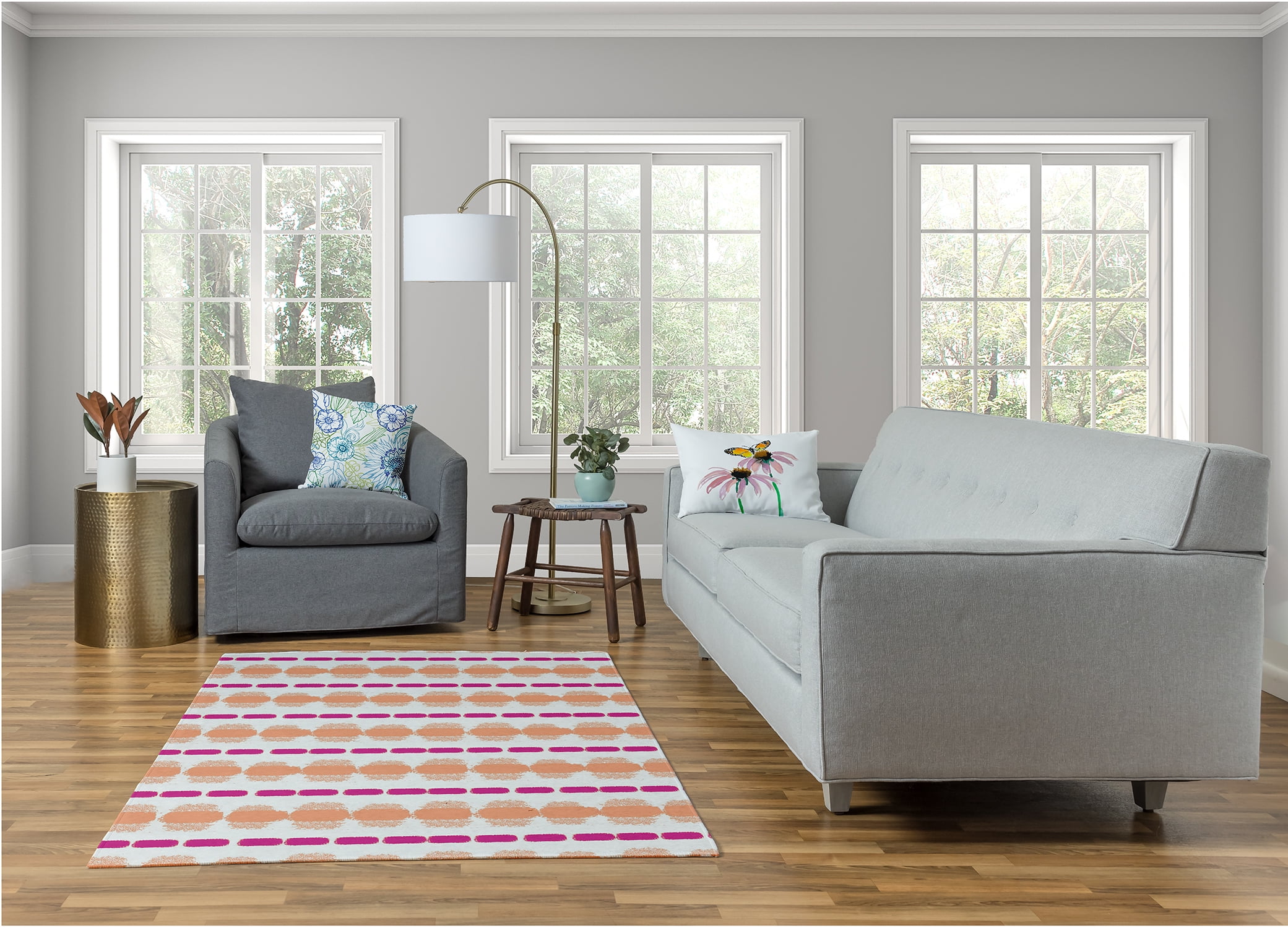 Simply Daisy Funky Junky Stripes Area Rug, 4' x 6'