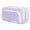 Purple, variant on Large Capacity Canvas Pencil Case Zippered Organizer Pen Bag Stationery Supplies Storage Pouch Cosmetic Travel Organizer For Office Desk Accessories Adults