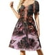 thumbnail image 2 of Vestido de manga corta de obsidiana, ropa de fiesta, ropa de verano para mujer, vestido de verano para mujer, 2 of 7