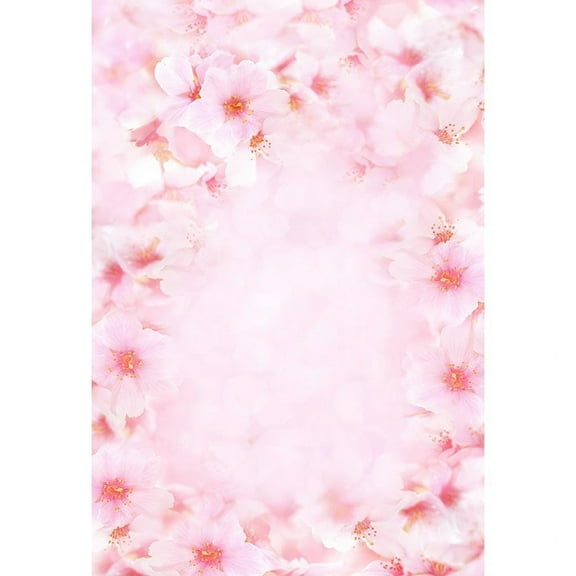 Pink Flowers Photography Backdrops Pastel Background for Photo Studio Wedding Photos Baby Shower Portrait Photo Shoot Photoph