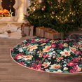 thumbnail image 5 of Sikiie Many Kind Of Flowers Christmas Tree Skirt, Christmas Tree Decorations, Christmas Decor, Tree Mat Decoration(30-48IN)-30", 5 of 6