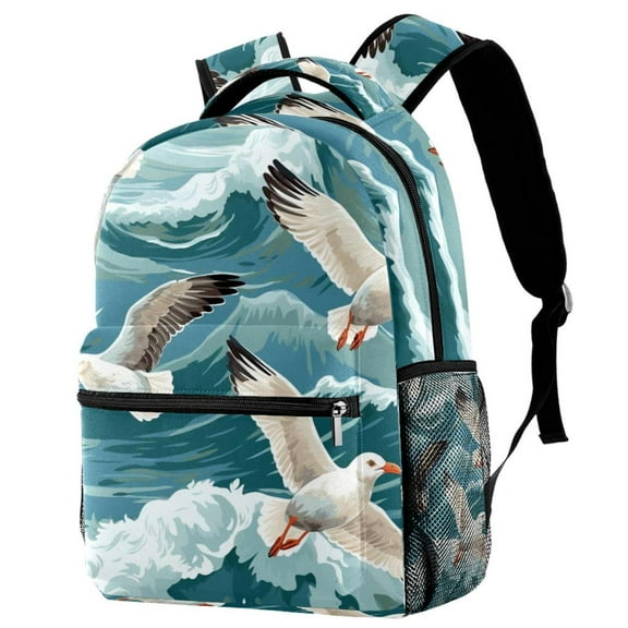 Lightweight Backpack Seagull School Bag Travel Laptop Daypack for Men Women Casual Rucksack
