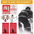 thumbnail image 4 of 10 PACK FIRE BLANKET Fiberglass Hero Emergency Home Retardant Prepared 39''x39'', 4 of 11