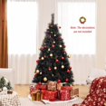 thumbnail image 5 of Demi Bonn S Size Black Artificial Halloween Tree - 210 Cool White LEDs, 2 Leaf Types, Flame-Retardant, 5 of 7