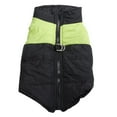 thumbnail image 2 of Walbest Dog Sweater Winter Coat Cold Vest Pet Warm Cotton Clothes Puppy Jacket Doggies, Reversible Waterproof Windproof British Style for Small Medium Large Dogs, Green (3X-Large), 2 of 7