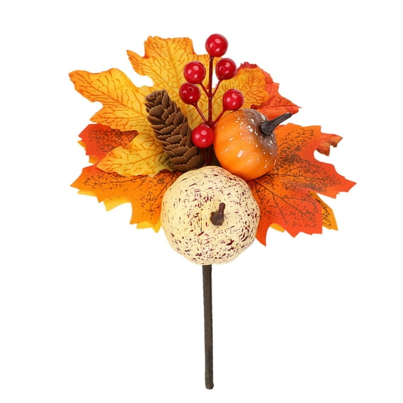 CreativeArrowy Halloween Plug-in Accessories Maple Leaf Garland Simulation Tree Branch Pumpkin Berry Plug-ins Iron Wire Foam Decoration
