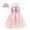 Glisme1134-Pink, variant on Glisme Fashion Girls Dresses Size 5-6 Y Toddler Sleeveless Suspenders Dress Dance Party Dress Headband Set Blue Sundress For Girl