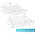 thumbnail image 3 of Sorbus 9-Piece Variety Pack Hanging File Organizer Bin Clear Plastic Stackable for Document Storage, 3 of 8