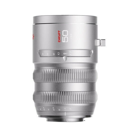 CHIOPT AURA 50mm T1.5-T22 Full-Frame Cinema Lens (RF-Mount) with Cine-Style 0.8 MOD Gearing and Low Distortion
