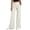 White #69, variant on Wide Leg Palazzo Pants for Women Elastic Waist Summer Work Trousers Straight Leg Dressy Pants with Pockets Teacher Outfits L