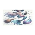 thumbnail image 2 of Mermaid Witch Flying on Broom Bath Mat 39x20 Non-Slip Bathroom Rugs Absorbent Soft Plush Quick Dry for Tub Shower Kitchen Home Decor, 2 of 8
