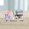 thumbnail image 3 of TFCFL Large Acrylic Food Serving Tray with Handle Countertop Organiser Clear Rectangular Tray for Coffee Table, 3 of 18