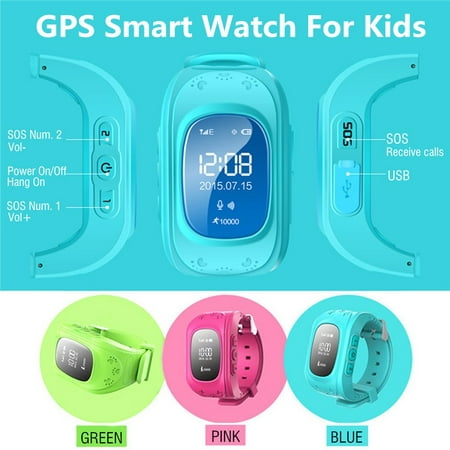 Anti-Lost Smart Watch Q50 GPS Accurate Positioning Locator Tracker SOS Emergency Security Alarm Monitor Wrist Waterproof High Definition Voice Call For Kids Baby Children