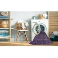 thumbnail image 2 of Ahgly Company Machine Washable Indoor Square Industrial Modern Purple Iris Purple Area Rugs, 7' Square, 2 of 7