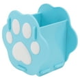 thumbnail image 1 of Miangastore Porte-Stylo Style Chat Colle Flexible PVC Bleu Lot de 1 4.3x3.9x3.5in, 1 of 8